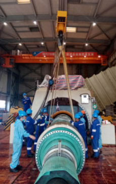 鋼絲繩電動葫蘆助力塔山發(fā)電機(jī)檢修工作